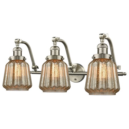 Innovations Lighting 3 Light Vintage Dimmable Led Bathroom Fixture, 533260 515-3W-SN-G146-LED
